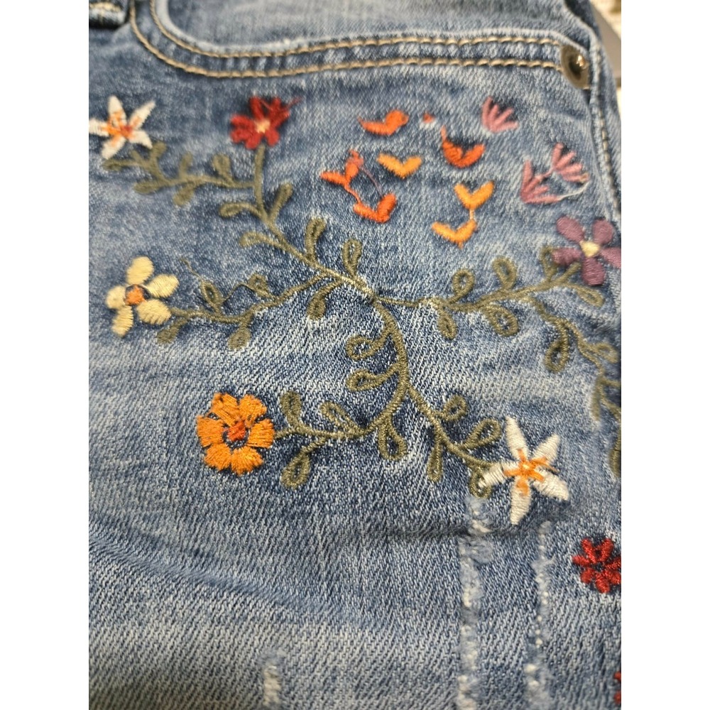 Driftwood Womens Jeans Boho Hippie Bohemian Embroidered Floral